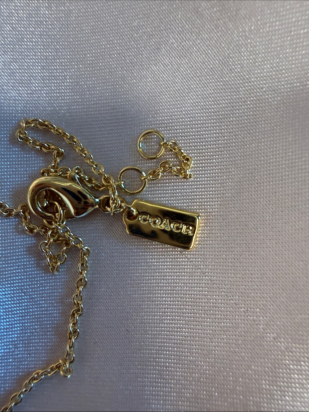 Coach Gold horse and buggy Charm Necklace - Picture 2 of 2